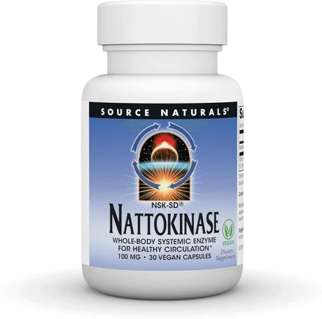 SOURCE NATURALS - Source Naturals NSK-SD Nattokinase 100Mg. 30 Capsulas - The Red Vitamin MX - Suplementos Alimenticios - {{ shop.shopifyCountryName }}