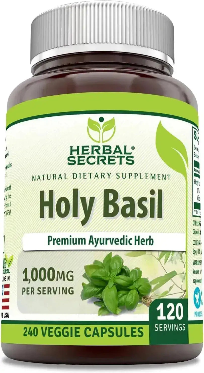 HERBAL SECRETS - Herbal Secrets Holy Basil 1000Mg. 240 Capsulas - The Red Vitamin MX - Suplementos Alimenticios - {{ shop.shopifyCountryName }}
