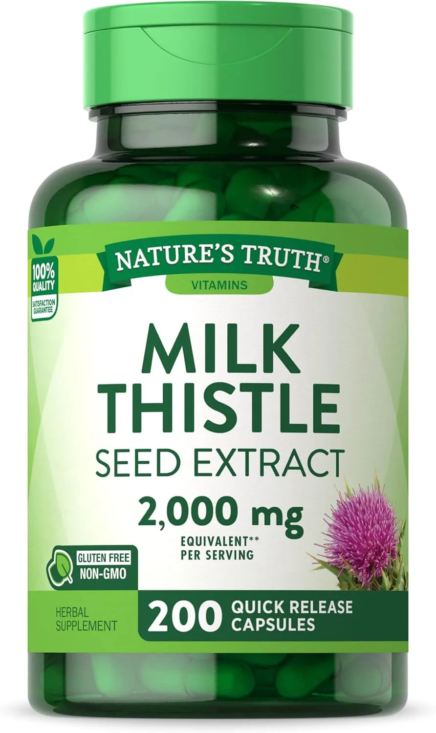 NATURE'S TRUTH - Nature's Truth Milk Thistle 2000Mg. 200 Capsulas - The Red Vitamin MX - Suplementos Alimenticios - {{ shop.shopifyCountryName }}