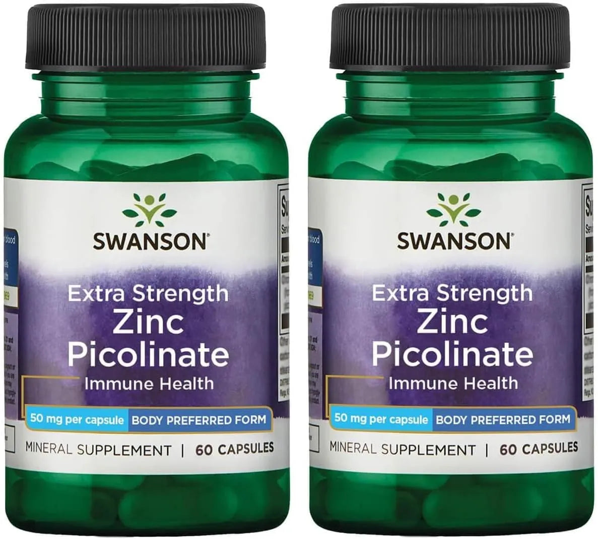 SWANSON - Swanson Extra Strength Zinc Picolinate 50Mg. 60 Capsulas 2 Pack - The Red Vitamin MX - Suplementos Alimenticios - {{ shop.shopifyCountryName }}