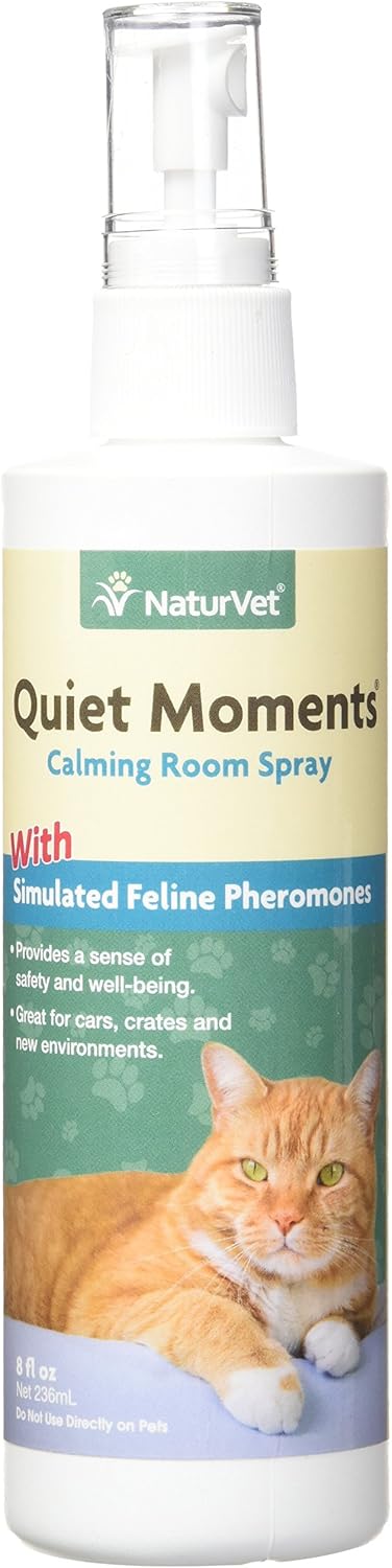 NaturVet Quiet Moments Herbal Calming Spray 8 Fl.Oz.