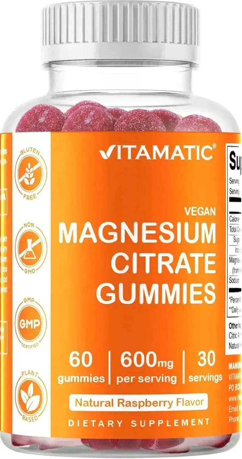 VITAMATIC - Vitamatic Magnesium Citrate Gummies 600Mg. 60 Gomitas - The Red Vitamin MX - Suplementos Alimenticios - {{ shop.shopifyCountryName }}