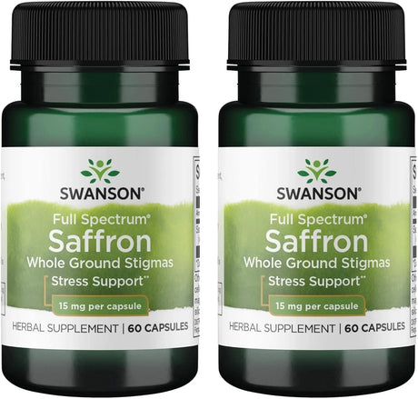 SWANSON - Swanson Full Spectrum Saffron 15Mg. 60 Capsulas 2 Pack - The Red Vitamin MX - Suplementos Alimenticios - {{ shop.shopifyCountryName }}