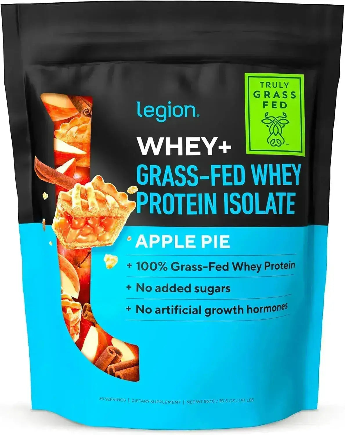 LEGION - LEGION Whey+ Grass Fed Whey Isolate Protein Powder Apple Pie 867Gr. - The Red Vitamin MX - Suplementos Alimenticios - {{ shop.shopifyCountryName }}