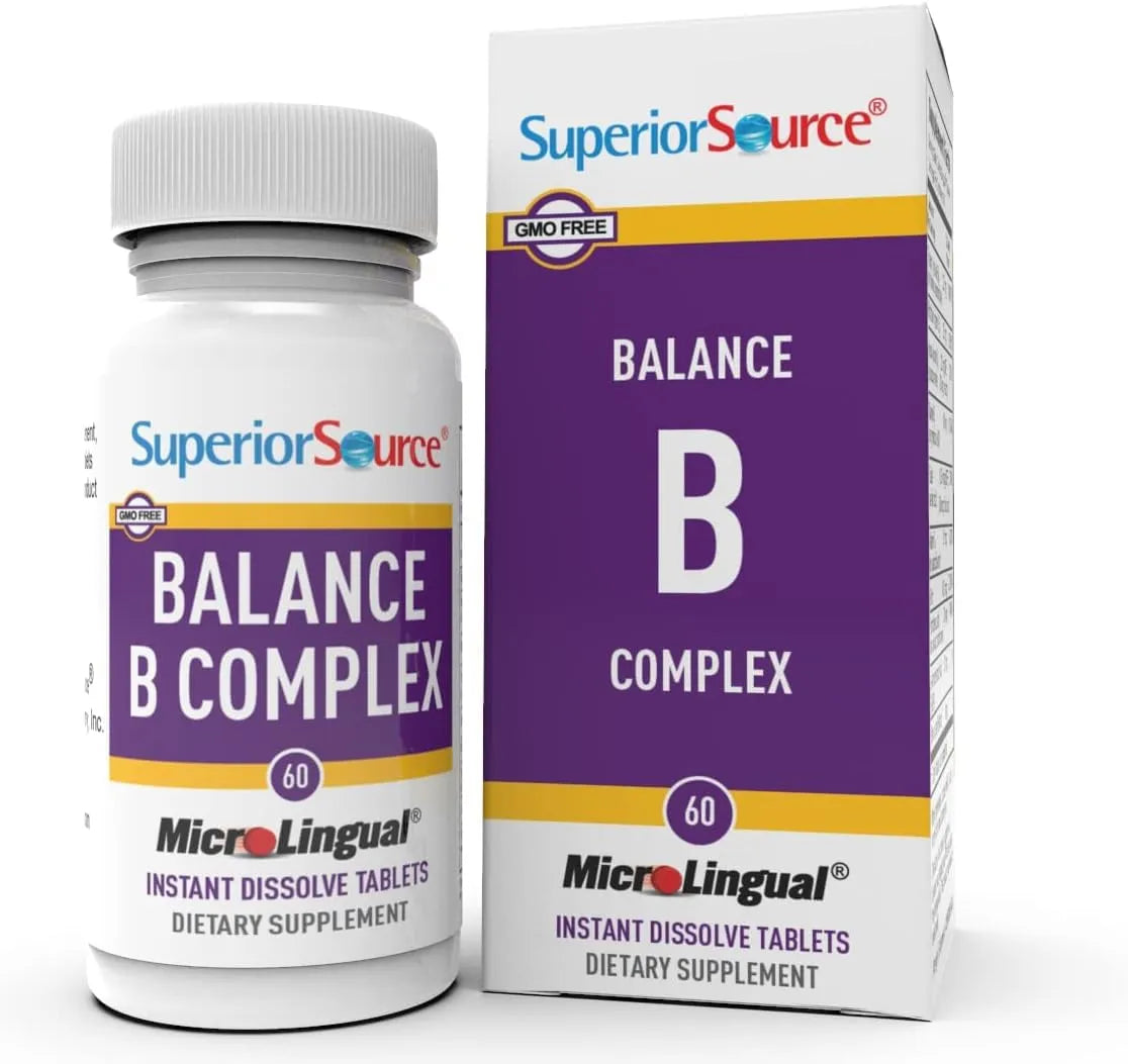 SUPERIOR SOURCE - Superior Source Balance B Complex 60 Tabletas - The Red Vitamin MX - Suplementos Alimenticios - {{ shop.shopifyCountryName }}