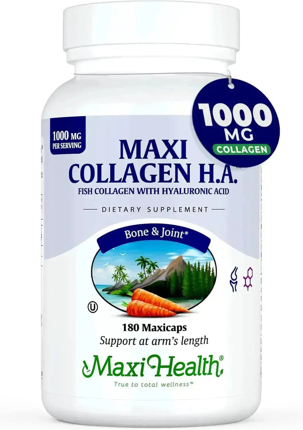 MAXI HEALTH - Maxi Health Collagen with Hyaluronic Acid 1000Mg. 180 Capsulas - The Red Vitamin MX - Suplementos Alimenticios - {{ shop.shopifyCountryName }}