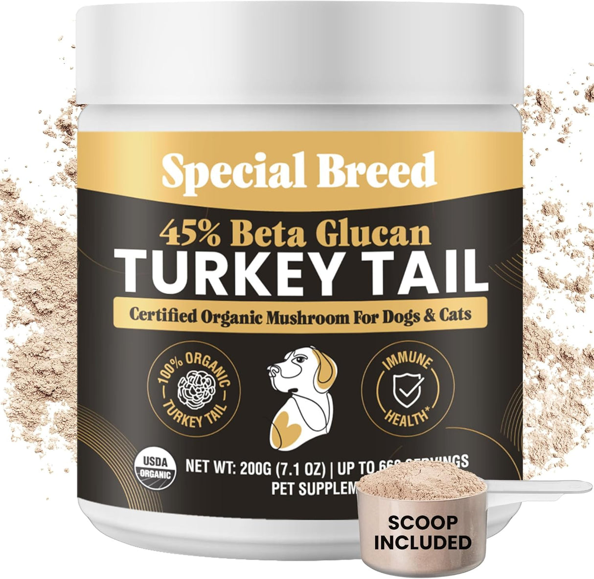 SPECIAL BREED - Special Breed Organic Turkey Tail Mushroom for Dogs 200Gr. - The Red Vitamin MX - Suplementos Herbales Para Perros - {{ shop.shopifyCountryName }}