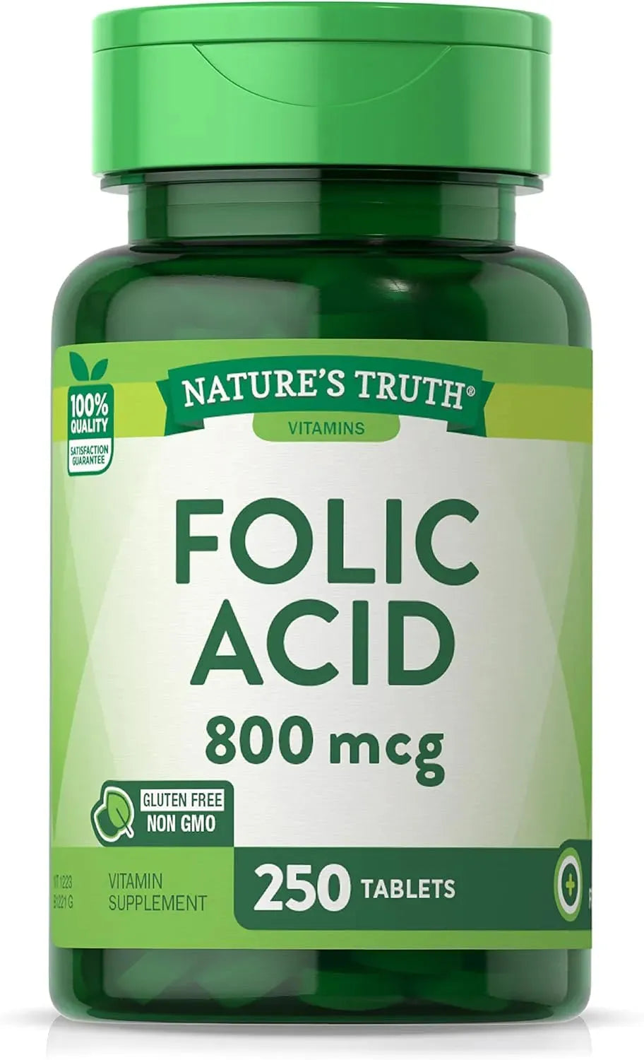 NATURE'S TRUTH - Nature's Truth Folic Acid 800mcg 250 Tabletas - The Red Vitamin MX - Suplementos Alimenticios - {{ shop.shopifyCountryName }}