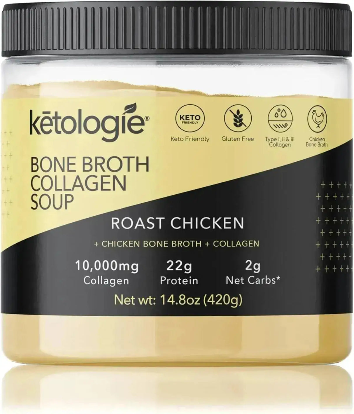 KETOLOGIE - Ketologie Bone Broth Collagen Soup Roast Chicken 420Gr. - The Red Vitamin MX - Suplementos Alimenticios - {{ shop.shopifyCountryName }}