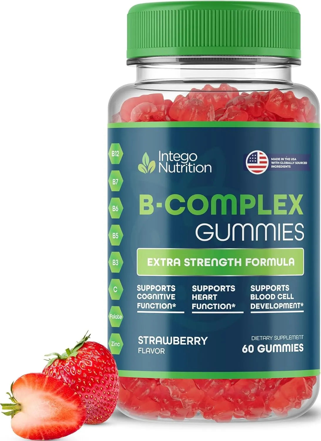 INTEGO NUTRITION - INTEGO NUTRITION Vitamin B Complex Gummies 60 Gomitas - The Red Vitamin MX - Suplementos Alimenticios - {{ shop.shopifyCountryName }}
