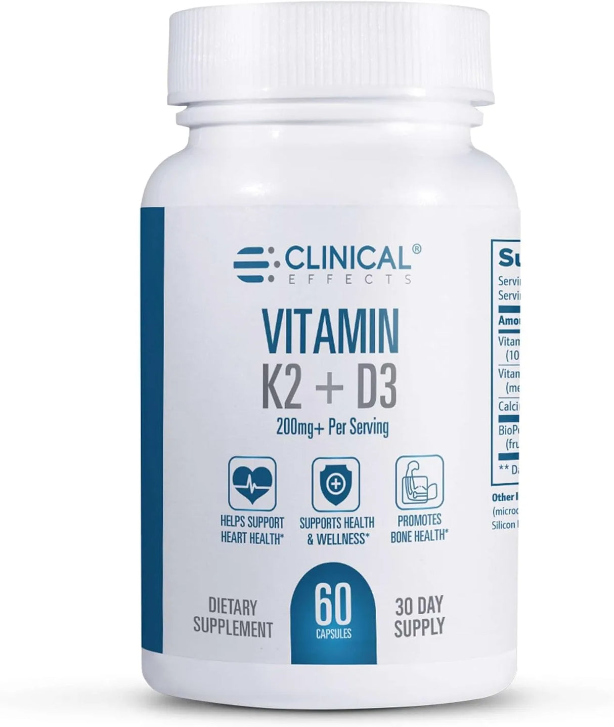 CLINICAL EFFECTS - Clinical Effects Vitamin K2 + D3 60 Capsulas - The Red Vitamin MX - Suplementos Alimenticios - {{ shop.shopifyCountryName }}