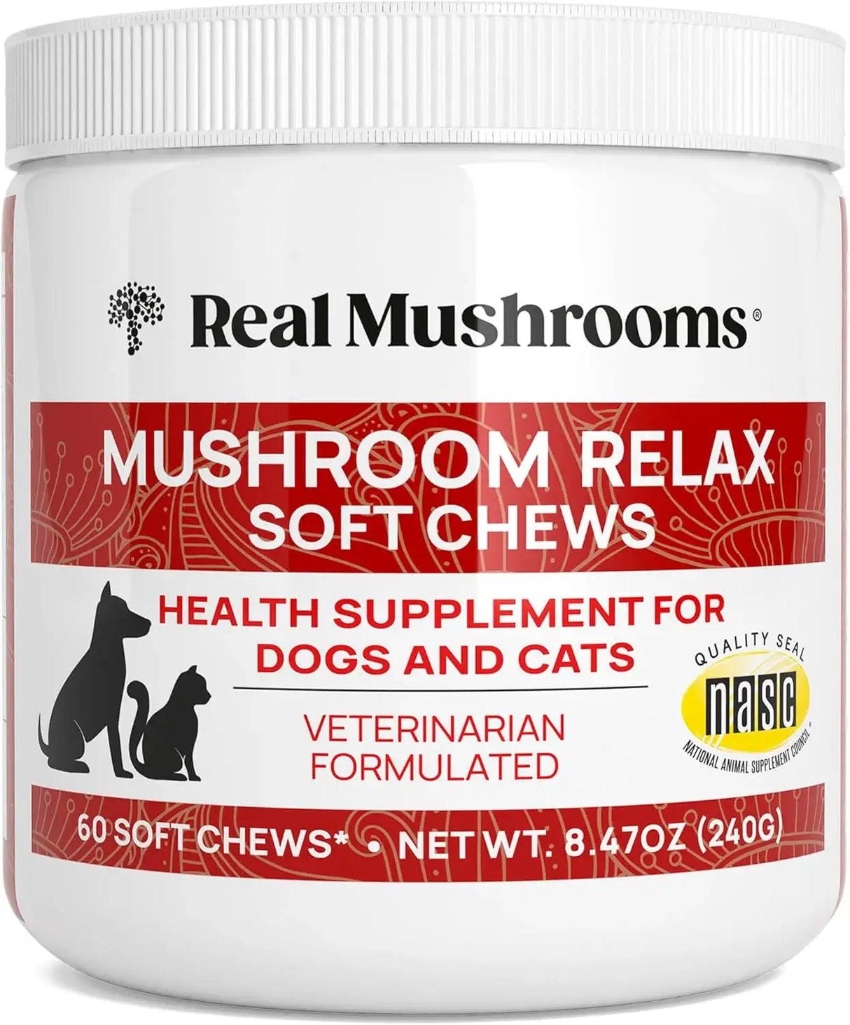 REAL MUSHROOMS - Real Mushrooms Calming Treats for Dogs & Cats 60 Masticables - The Red Vitamin MX - Suplementos Herbales Para Perros - {{ shop.shopifyCountryName }}