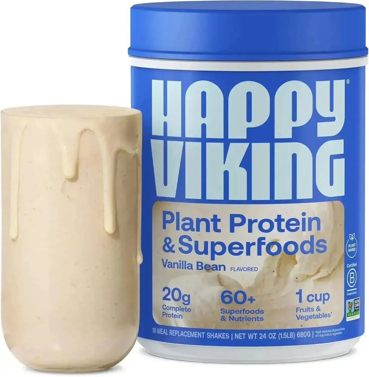 HAPPY VIKING - Happy Viking Vanilla Plant Protein Powder 680Gr. - The Red Vitamin MX - Suplementos Alimenticios - {{ shop.shopifyCountryName }}