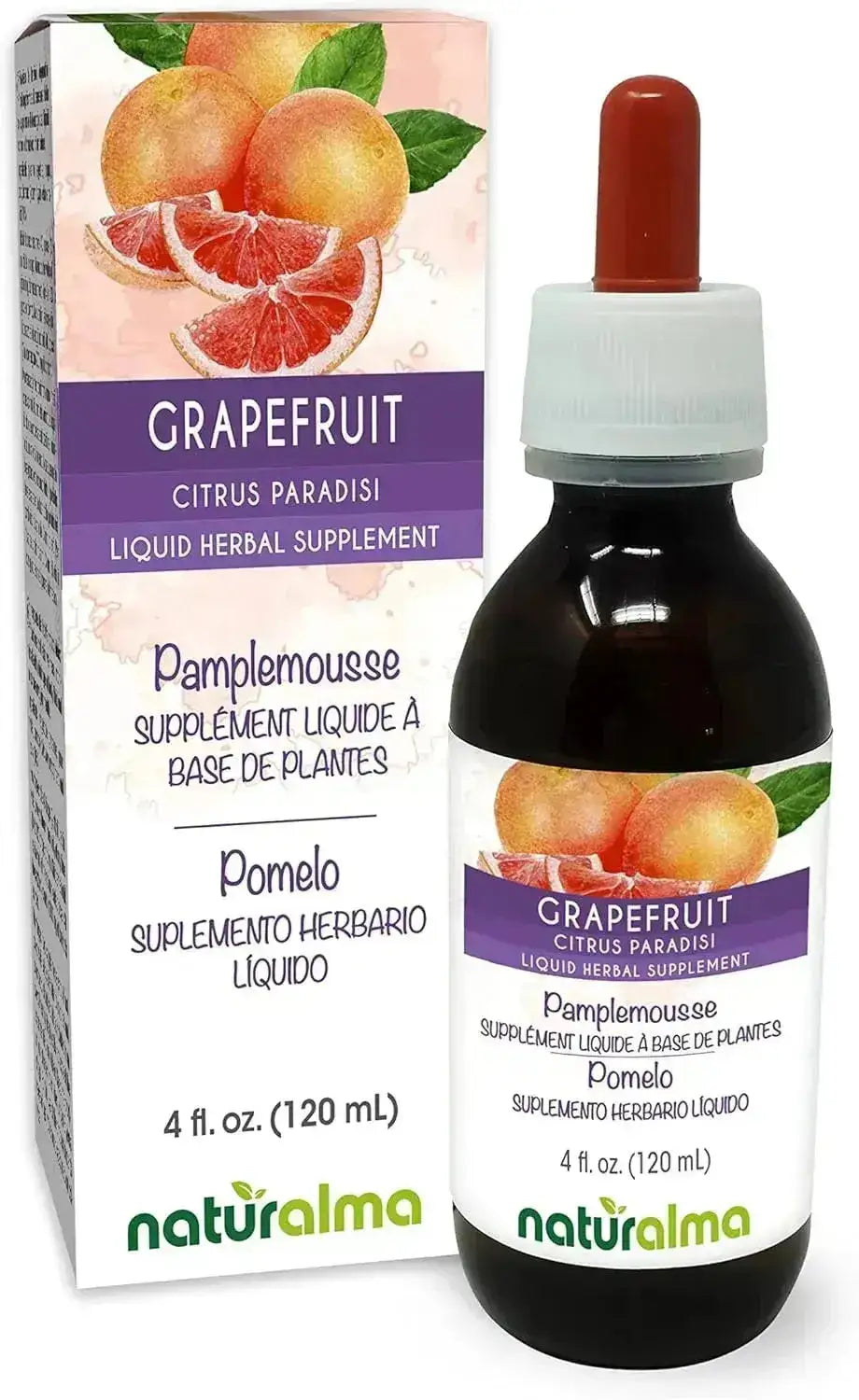 NATURALMA - Naturalma Grapefruit Seed Alcohol-Free Tincture 4 Fl.Oz. - The Red Vitamin MX - Suplementos Alimenticios - {{ shop.shopifyCountryName }}