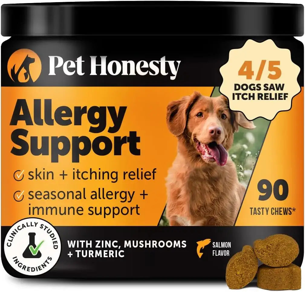 PET HONESTY - Pet Honesty Dog Allergy Itch Relief Salmon 90 Masticables - The Red Vitamin MX - Remedios Para La Picazón De Perros - {{ shop.shopifyCountryName }}