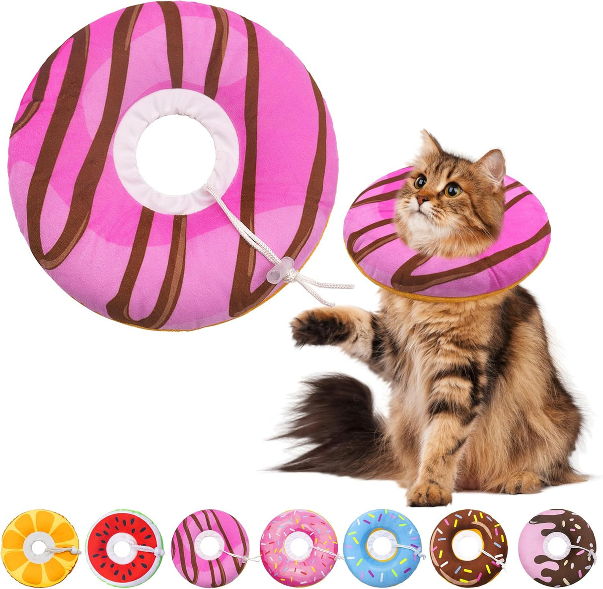 Seyezo Cat Cone Collar Soft Pink Large