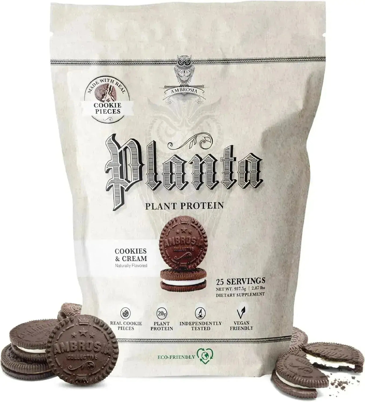 AMBROSIA - Ambrosia Planta Premium Organic Plant-Based Protein 25 Servicios Cookies Cream 937Gr. - The Red Vitamin MX - Suplementos Alimenticios - {{ shop.shopifyCountryName }}