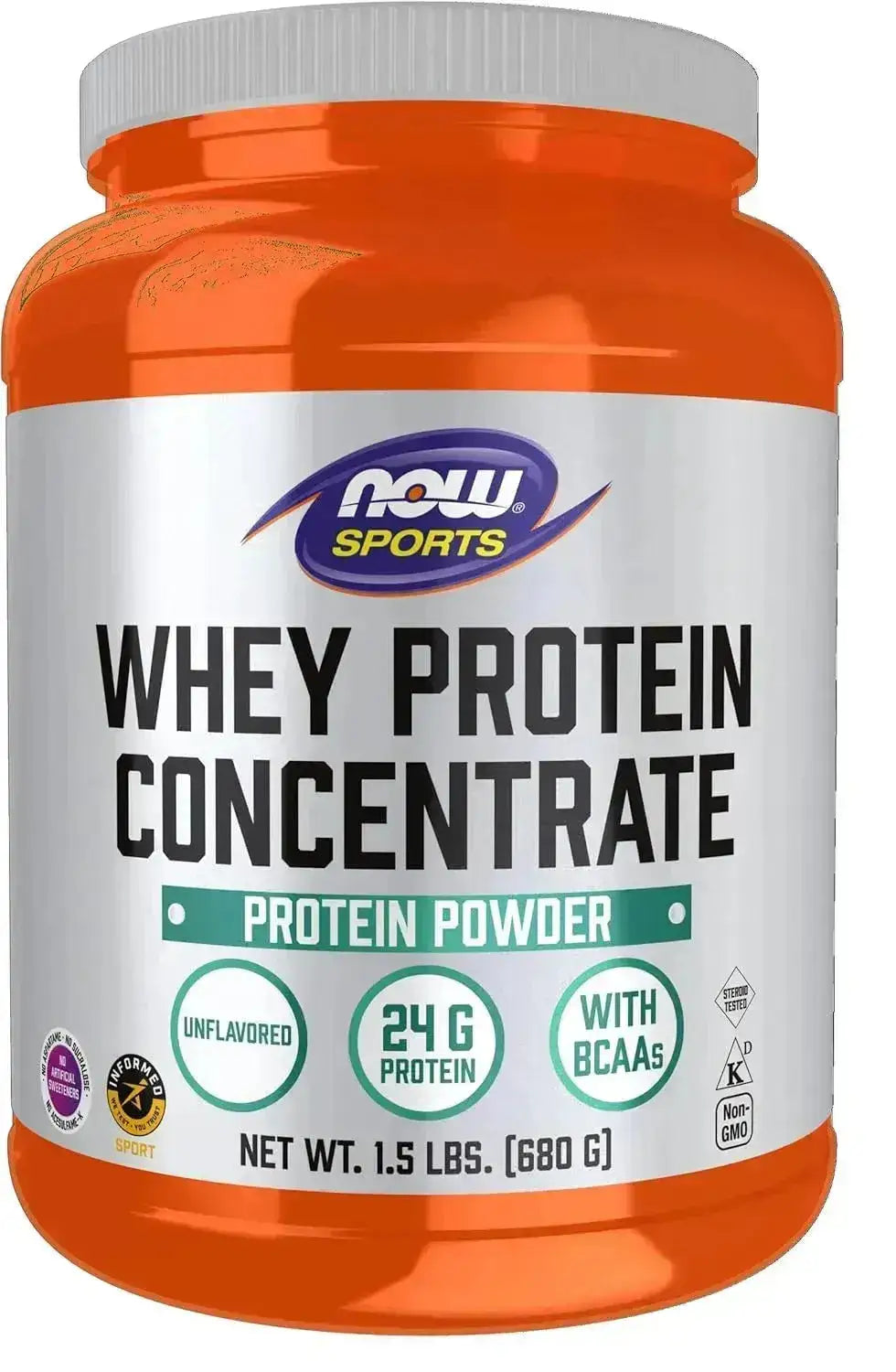 NOW SPORTS - NOW Sports Nutrition Whey Protein Concentrate Unflavored Powder 680Gr. - The Red Vitamin MX - Suplementos Alimenticios - {{ shop.shopifyCountryName }}