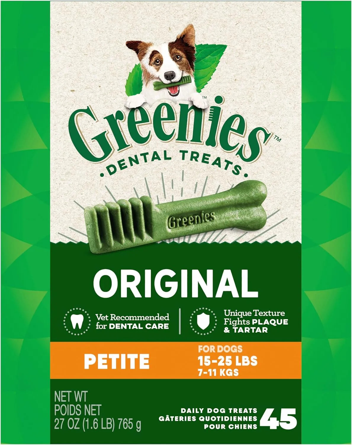 GREENIES - Greenies Original Petite Natural Dental Care Dog Treats 45 Piezas - The Red Vitamin MX - Cuidado Dental Para Perros - {{ shop.shopifyCountryName }}