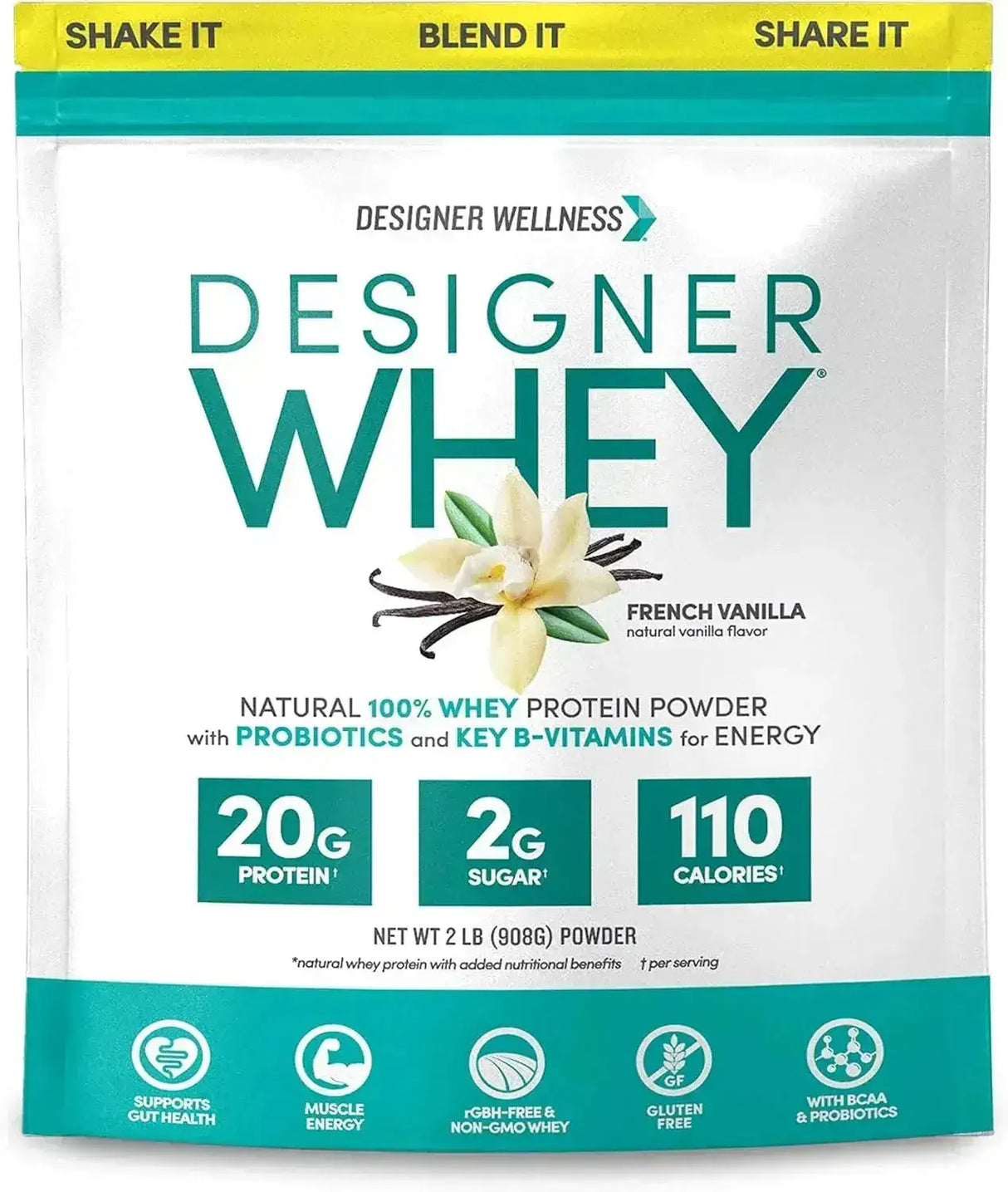 DESIGNER WELLNESS - Designer Wellness Designer Whey Natural Whey Protein Powder French Vanilla 908Gr. - The Red Vitamin MX - Suplementos Alimenticios - {{ shop.shopifyCountryName }}