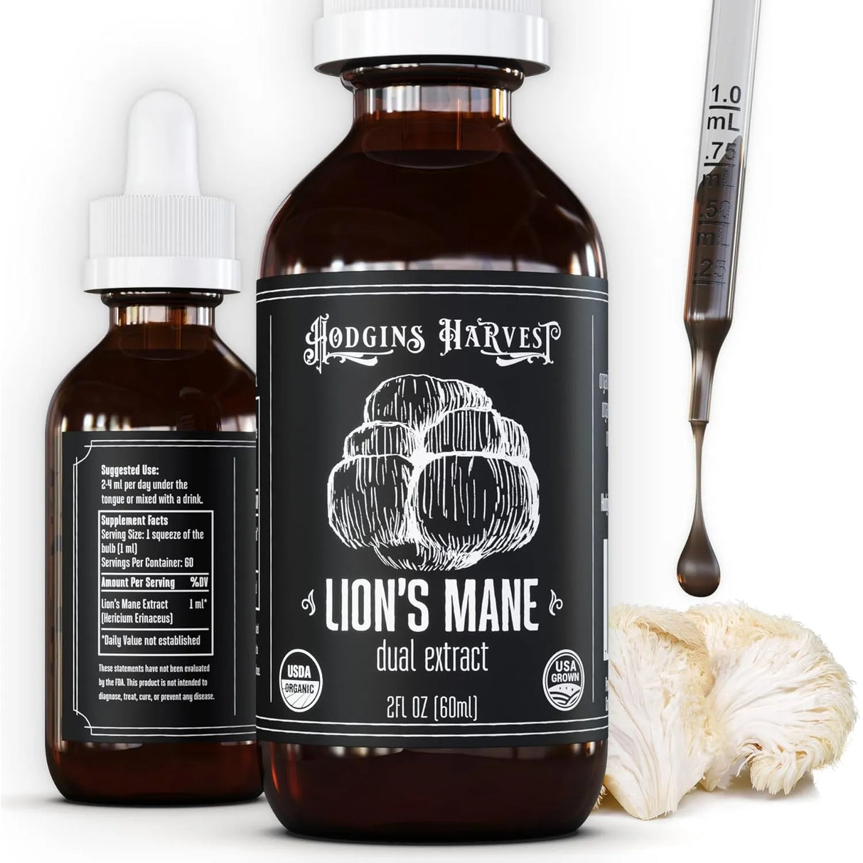 HODGINS HARVEST - Hodgins Harvest Organic Lion's Mane Tincture 2 Fl.Oz. - The Red Vitamin MX - Suplementos Alimenticios - {{ shop.shopifyCountryName }}