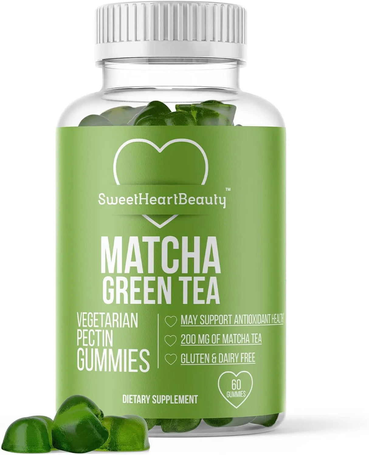 SWEETHEARTBEAUTY - SweetHeartBeauty Matcha Green Tea Extract Gummy 60 Gomitas - The Red Vitamin MX - Suplementos Alimenticios - {{ shop.shopifyCountryName }}
