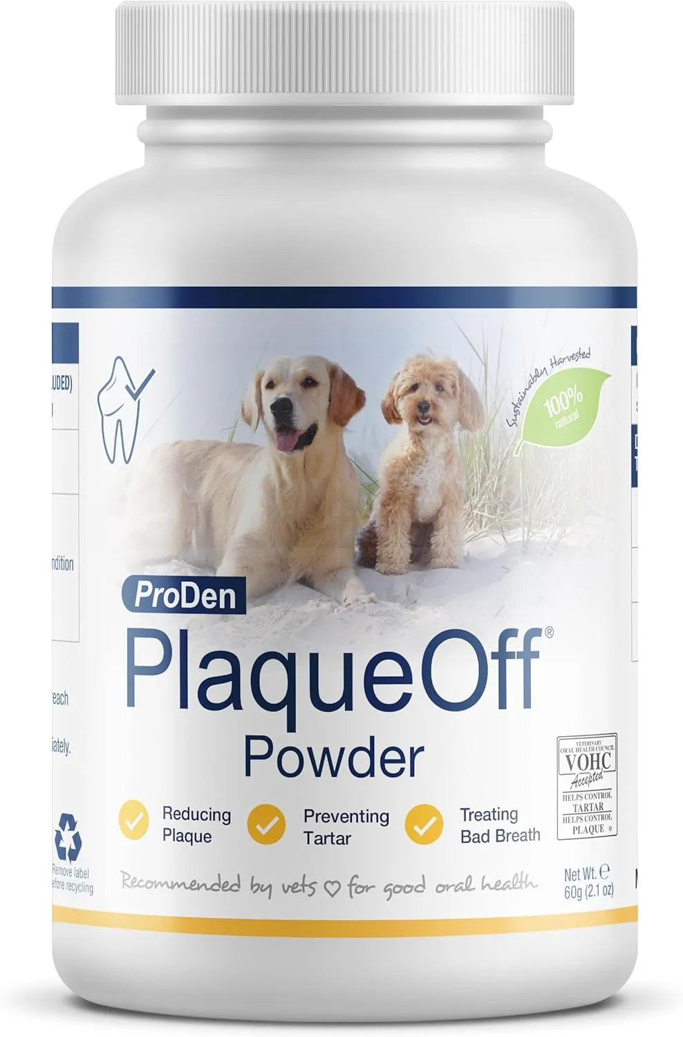 PRODEN - ProDen PlaqueOff Powder for Pets 60Gr. - The Red Vitamin MX - Cuidado Dental Para Perros - {{ shop.shopifyCountryName }}