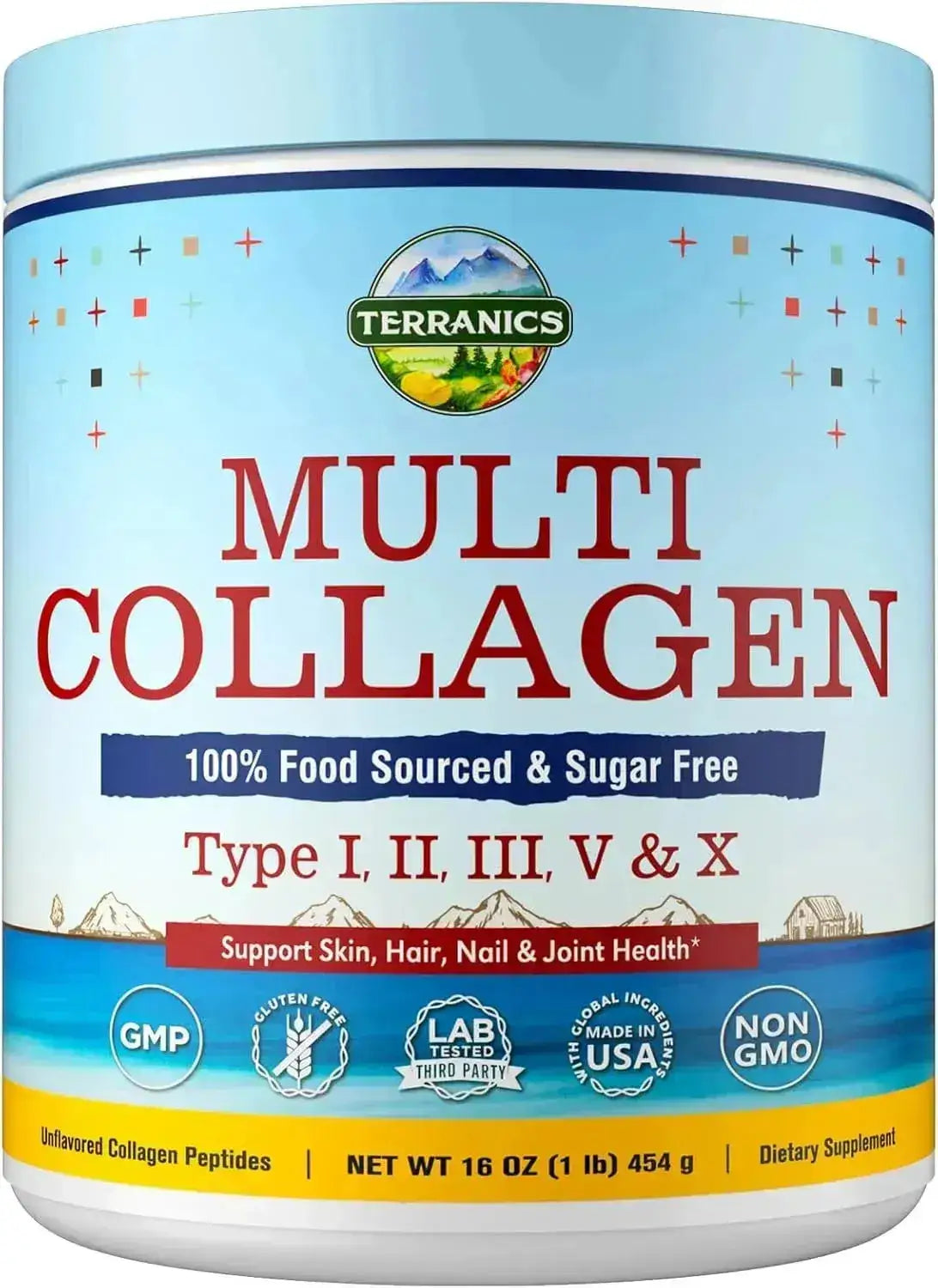 TERRANICS - Terranics Multi Collagen Peptides Powder 454Gr. - The Red Vitamin MX - Suplementos Alimenticios - {{ shop.shopifyCountryName }}