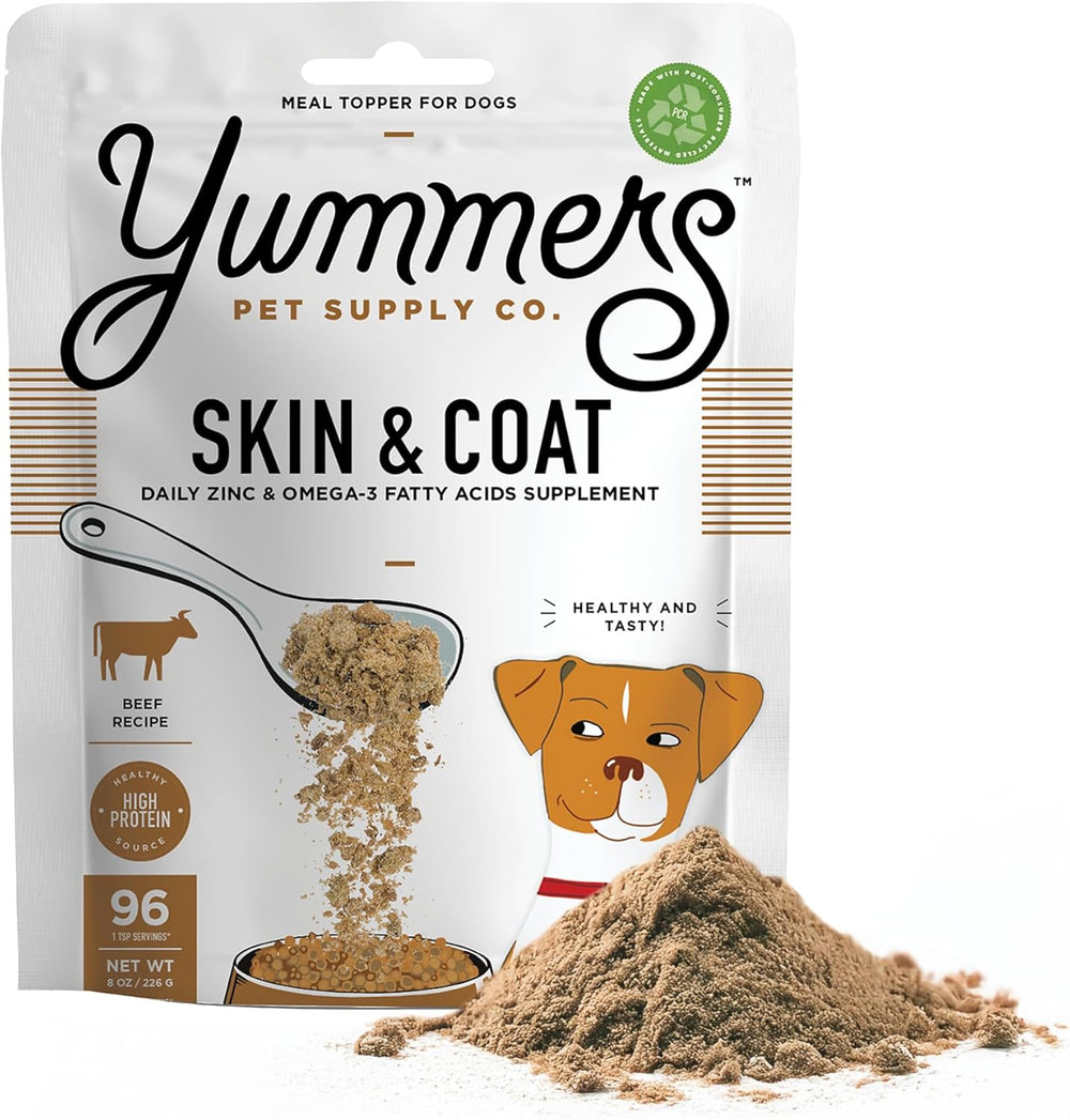 Yummers Premium Skin & Coat Supplement for Dogs 96 Servicios 226Gr.