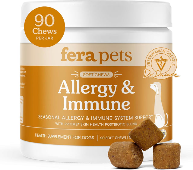 FERA PETS - Fera Pet Organics Dog Allergy and Immune Support 90 Masticables - The Red Vitamin MX - Suplementos Herbales Para Perros - {{ shop.shopifyCountryName }}