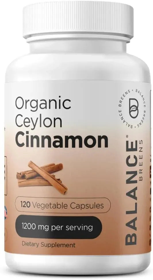 BALANCEBREENS - Balancebreens Organic Ceylon Cinnamon 1200Mg. 120 Capsulas - The Red Vitamin MX - Suplementos Alimenticios - {{ shop.shopifyCountryName }}