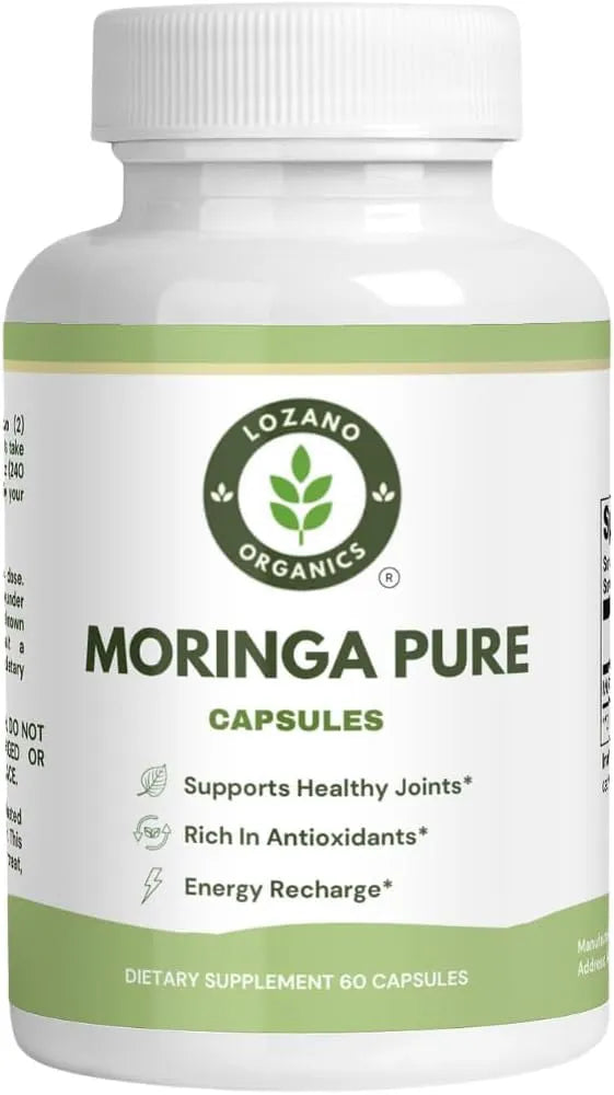 LOZANO ORGANICS - Lozano Organics Moringa Powder 800Mg. 60 Capsulas - The Red Vitamin MX - Suplementos Alimenticios - {{ shop.shopifyCountryName }}