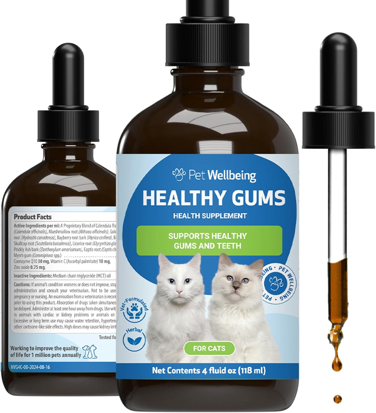 Pet Wellbeing Healthy Gums for Cats 4 Fl.Oz.