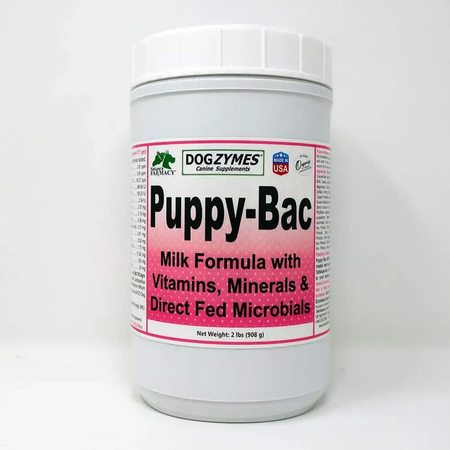 DOGZYMES - Dogzymes Puppy-Bac Milk Replacer with Live Microorganisms and Enzymes 908Gr. - The Red Vitamin MX - Sustitutos De Leche Para Perros - {{ shop.shopifyCountryName }}