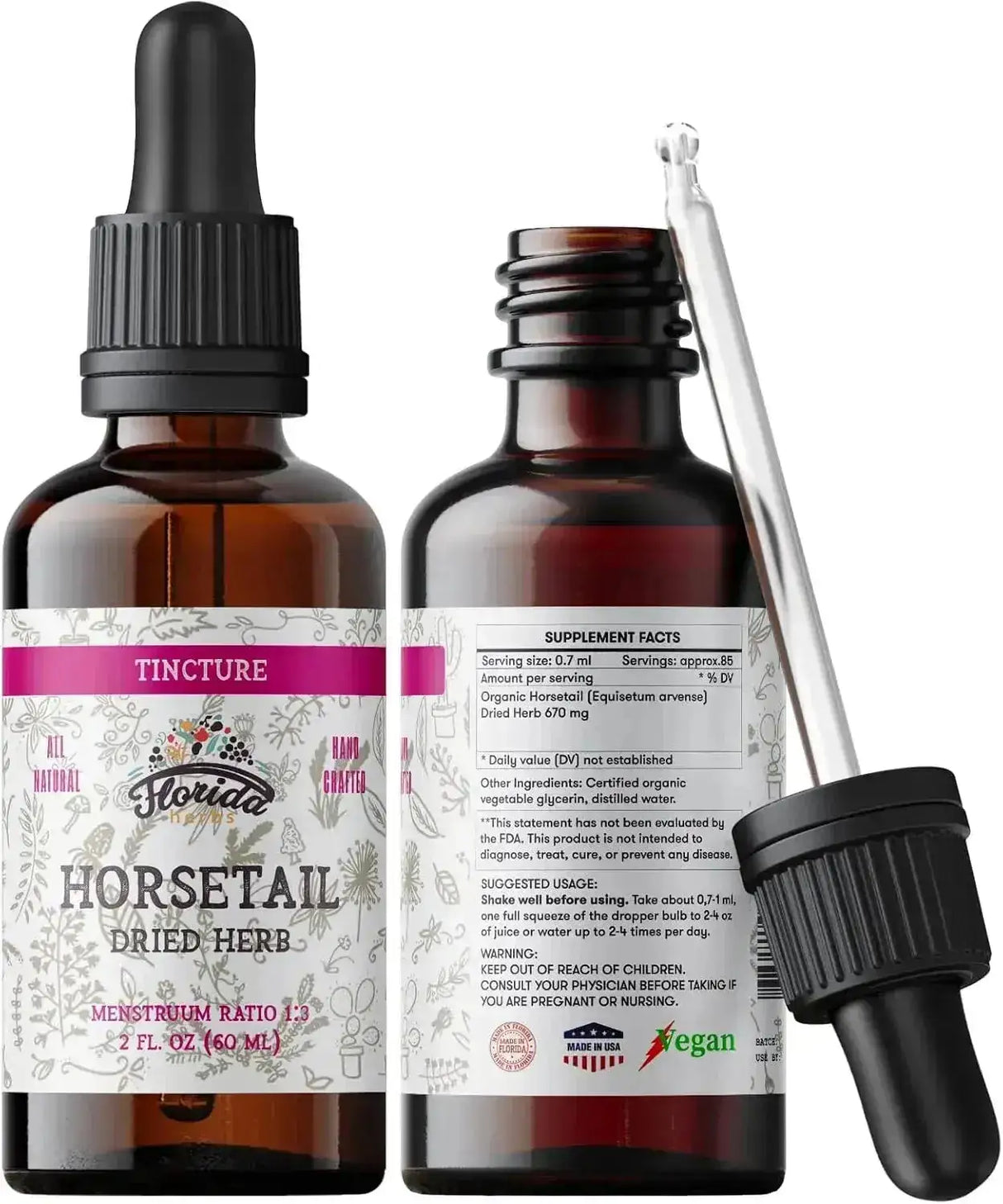 FLORIDA HERBS - Florida Herbs Horsetail Tincture 2 Fl.Oz. - The Red Vitamin MX - Suplementos Alimenticios - {{ shop.shopifyCountryName }}