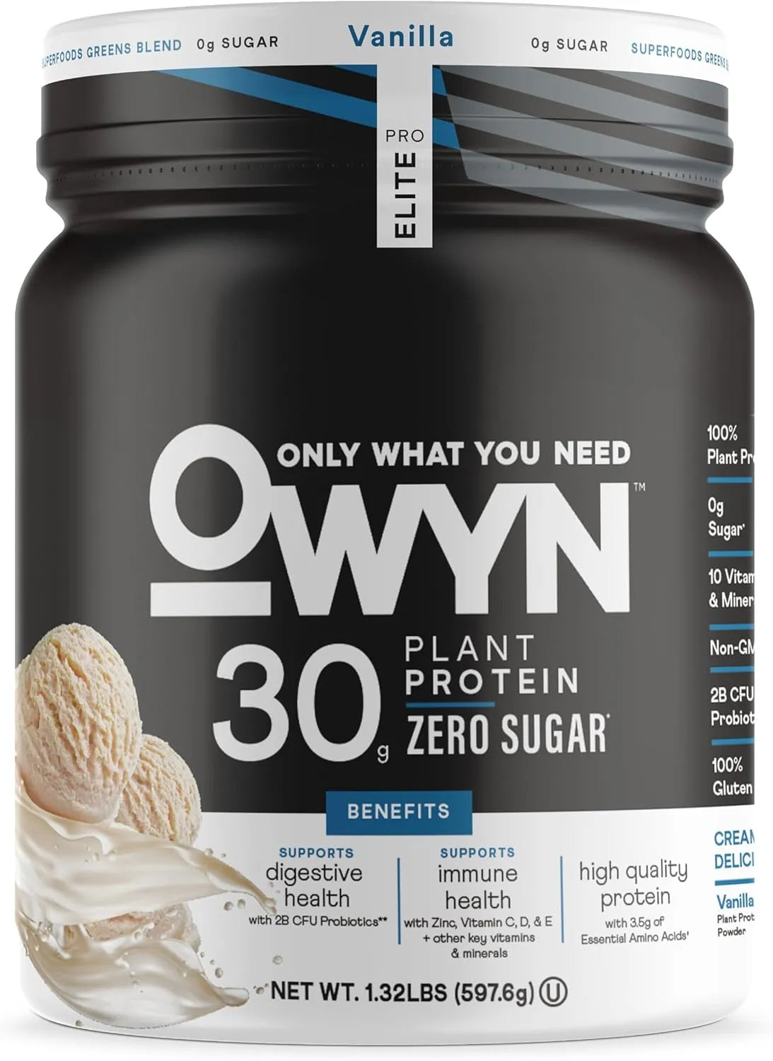 OWYN - OWYN Only What You Need Pro Elite Vegan 30g Plant-Based Powder Vanilla 597Gr. - The Red Vitamin MX - Suplementos Alimenticios - {{ shop.shopifyCountryName }}