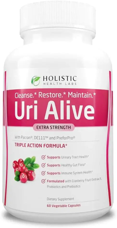 HOLISTIC HEALTH LABS - Holistic Health Labs Uri Alive Extra Strength Urinary Support 60 Capsulas - The Red Vitamin MX - Suplementos Alimenticios - {{ shop.shopifyCountryName }}