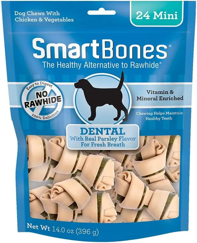 SMARTBONES - Smartbones Rawhide-Free Dental Dog Chew Mini 24 Piezas - The Red Vitamin MX - Cuidado Dental Para Perros - {{ shop.shopifyCountryName }}