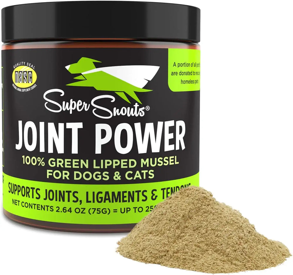 SUPER SNOUTS - Super Snouts Joint Power 100% Green Lipped Mussels for Dogs & Cats 75Gr. - The Red Vitamin MX - Cuidado De Cadera Y Articulaciones Para Perros - {{ shop.shopifyCountryName }}