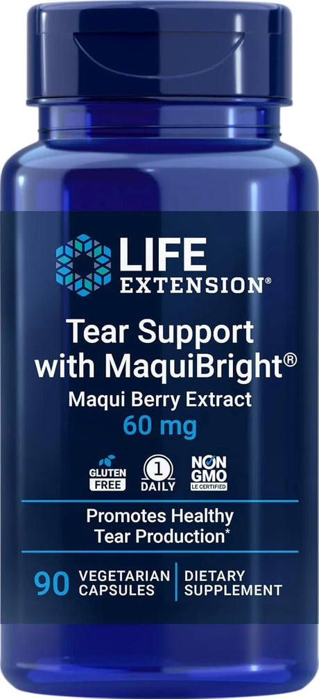LIFE EXTENSION - Life Extension Tear Support with MaquiBright 90 Capsulas - The Red Vitamin MX - Suplementos Alimenticios - {{ shop.shopifyCountryName }}