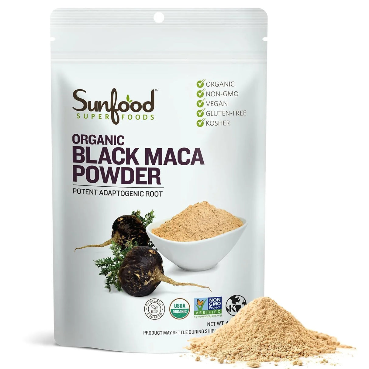SUNFOOD - Sunfoods Superfoods Organic Black Maca Powder 4 Oz. - The Red Vitamin MX - Suplementos Alimenticios - {{ shop.shopifyCountryName }}