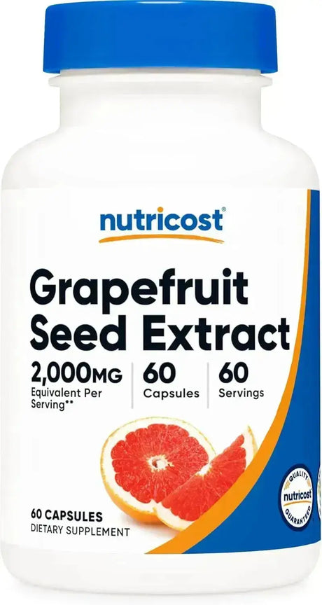 NUTRICOST - Nutricost Grapefruit Seed Extract 2,000Mg. 60 Capsulas - The Red Vitamin MX - Suplementos Alimenticios - {{ shop.shopifyCountryName }}