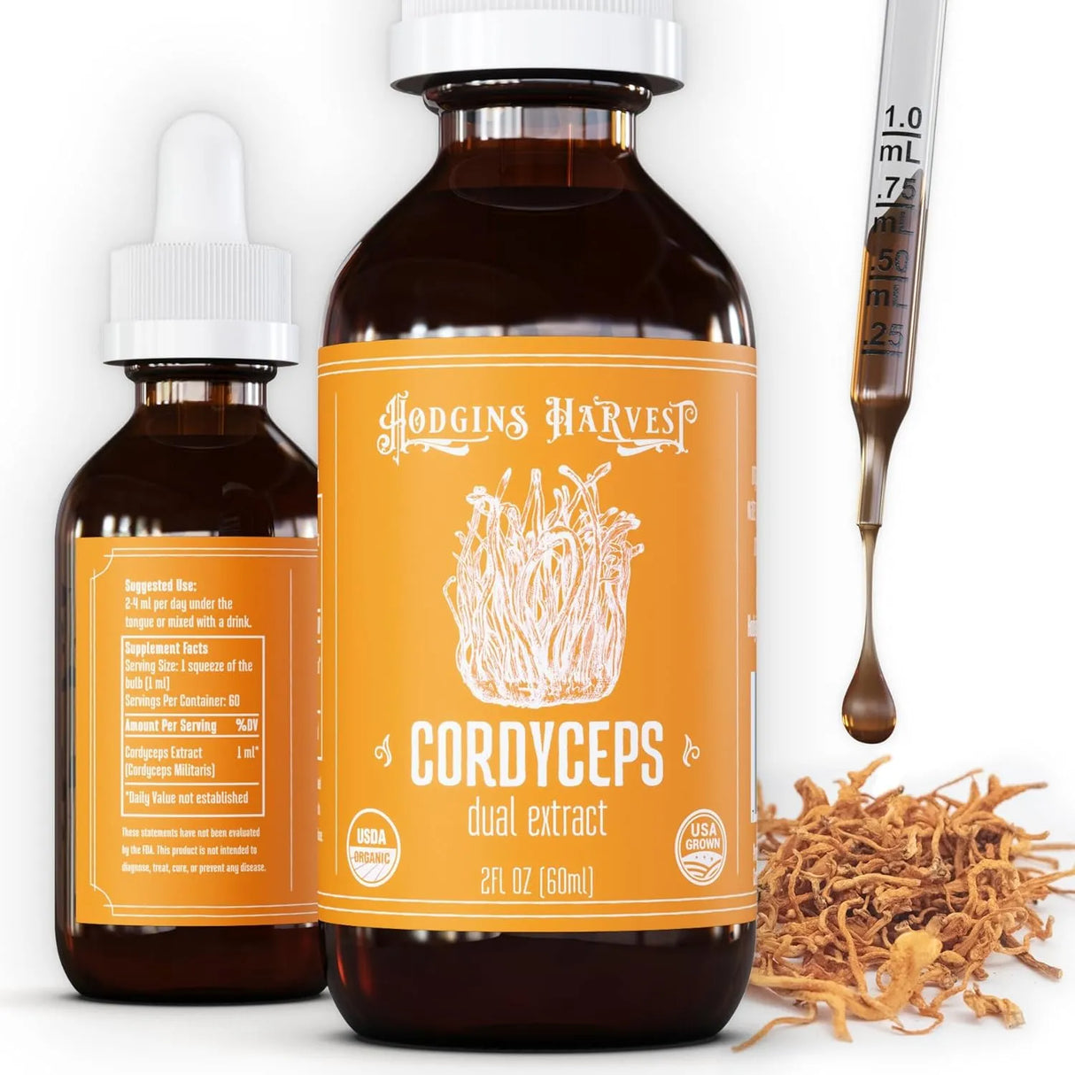 HODGINS HARVEST - Hodgins Harvest Organic Cordyceps Tincture 2 Fl.Oz. - The Red Vitamin MX - Suplementos Alimenticios - {{ shop.shopifyCountryName }}