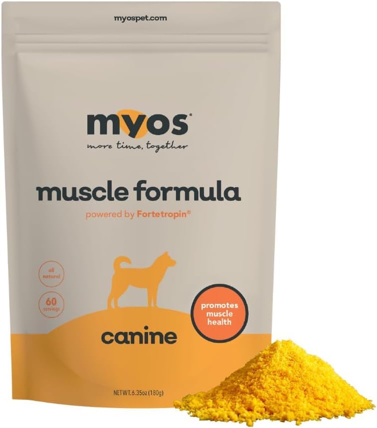 MYOS Canine Muscle Formula All-Natural Muscle Building Supplement 180Gr.