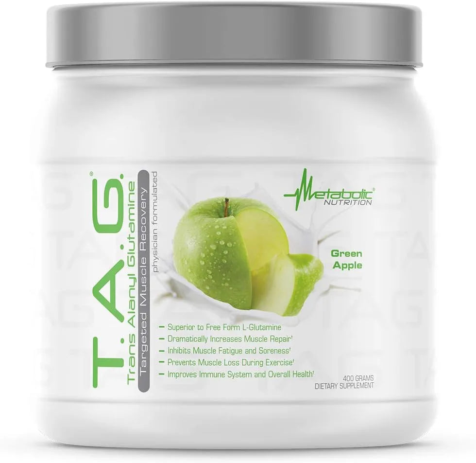 METABOLIC NUTRITION - Metabolic Nutrition TAG Trans Alanyl Glutamine 40 Servicios 400Gr. Green Apple - The Red Vitamin MX - Suplementos Alimenticios - {{ shop.shopifyCountryName }}