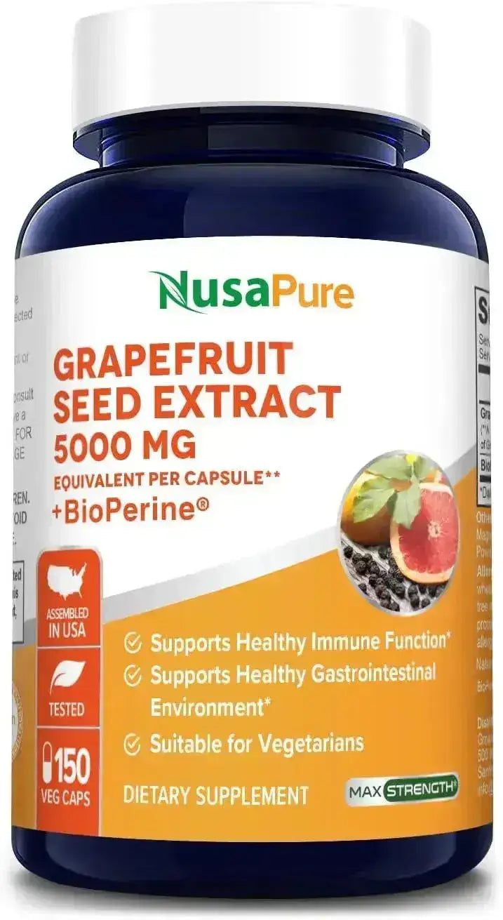 NUSAPURE - NusaPure Grapefruit Extract 5,000Mg. 150 Capsulas - The Red Vitamin MX - Suplementos Alimenticios - {{ shop.shopifyCountryName }}