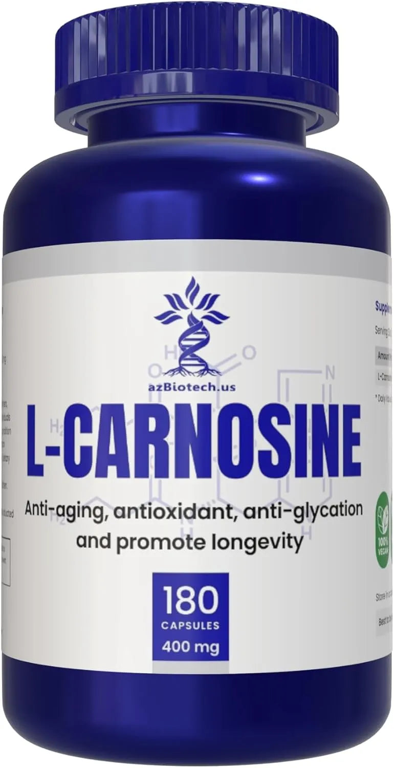 AZ BIOTECH - AZ BIOTECH L-Carnosine 400Mg. 180 Capsulas - The Red Vitamin MX - Suplementos Alimenticios - {{ shop.shopifyCountryName }}