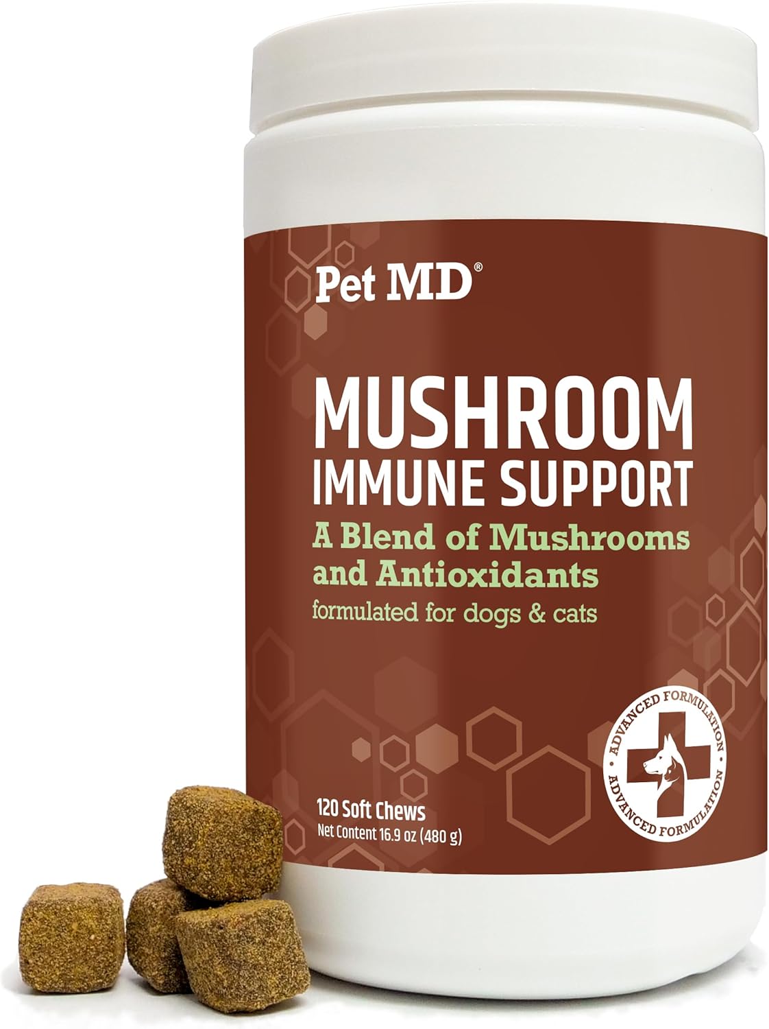 PET MD - Pet MD Mushroom Immune Support for Dogs & Cats 120 Masticables - The Red Vitamin MX - Suplementos Herbales Para Perros - {{ shop.shopifyCountryName }}