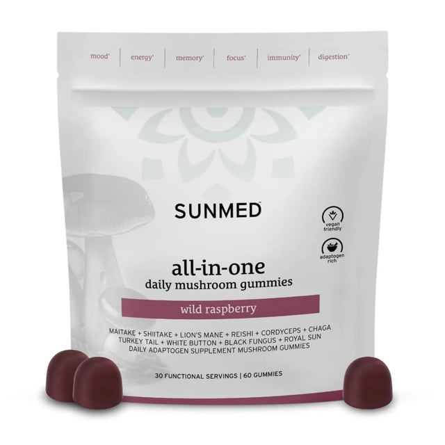 SUNMED - SUNMED All-in-One Mushroom Gummy 60 Gomitas - The Red Vitamin MX - Suplementos Alimenticios - {{ shop.shopifyCountryName }}