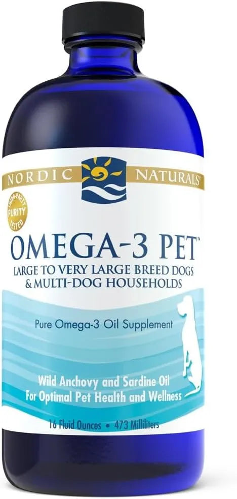 NORDIC NATURALS - Nordic Naturals Omega-3 Pet Unflavored 16 Fl.Oz. - The Red Vitamin MX - Aceite De Pescado Para Perros - {{ shop.shopifyCountryName }}